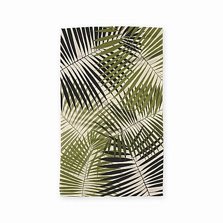 Geometry Green Fronds Kitchen Tea Towel