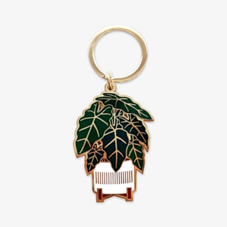 Alocasia Frydek Keychain