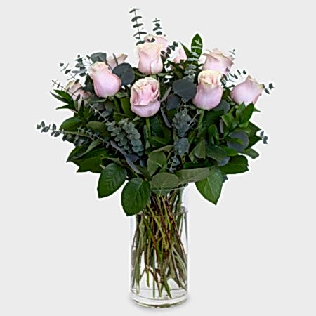 1-Dozen Soft Pink Roses