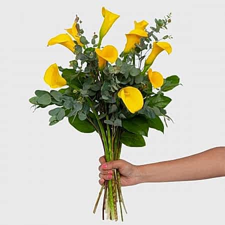 Yellow Calla Lily Bouquet