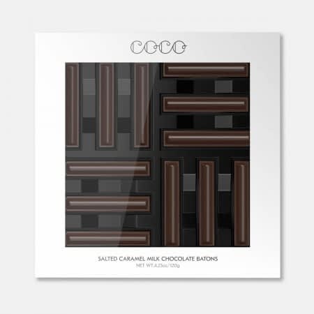 COCO Salted Caramel Milk Chocolate Batons