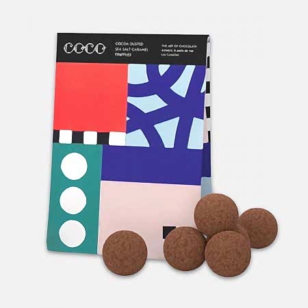COCO Cocoa Dusted Sea Salt Caramel Truffles