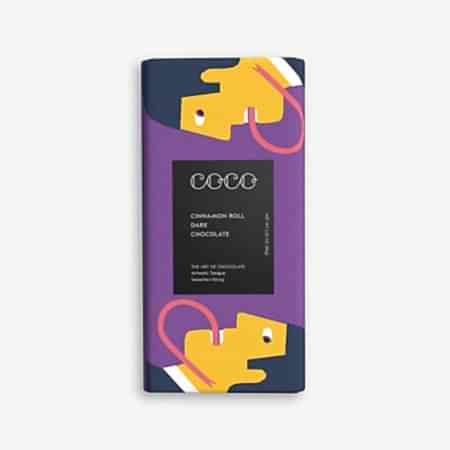COCO Cinnamon Roll Dark Chocolate Bar