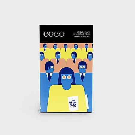 COCO Single Estate Dark Chocolate Cacao Thins