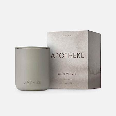 Apotheke White Vetiver 2-Wick Ceramic Candle