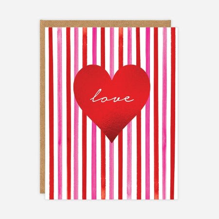 Red Love Heart Card