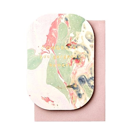 Marble Congrats Card