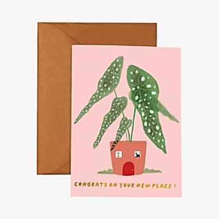 Casita Begonia Congrats Card