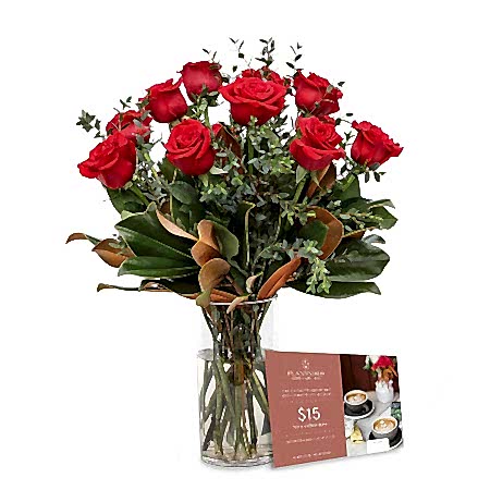 Red Roses + Coffee Date