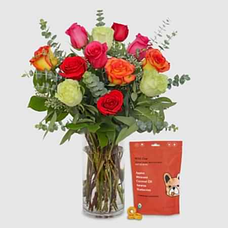 Multicolor Roses + Wild One Fruit Salad Mix