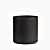 15'' Black Cylinder
