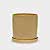 6'' Tan Ceramic + Saucer