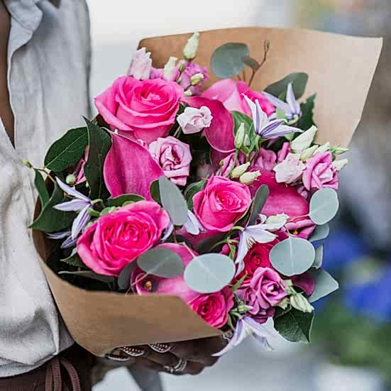 Designer's Choice Wrapped Bouquet Housewarming