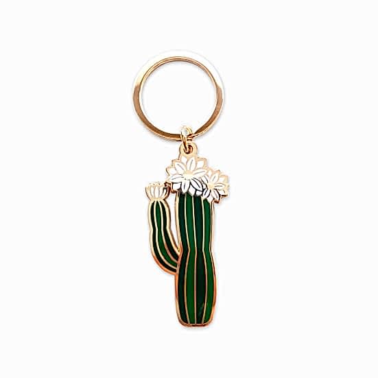 Olivia Blooming Cactus Keychain Get Well