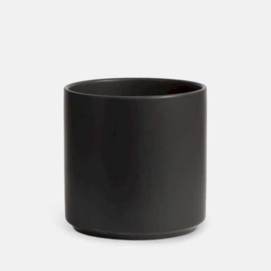 5'' Black Cylinder Pottery