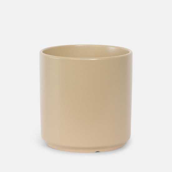 12'' Tan Cylinder Pottery