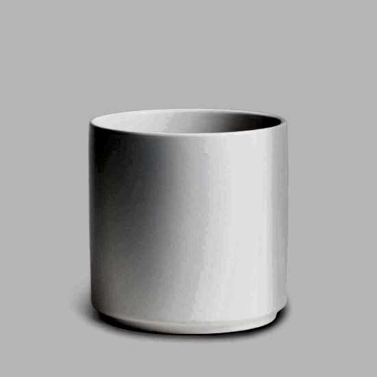 5'' White Cylinder Pottery