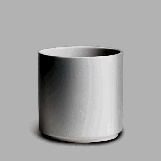 7'' White Cylinder Pottery