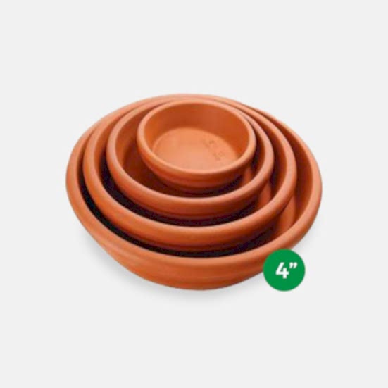 Terra Cotta Saucer - 4'' Saucers
