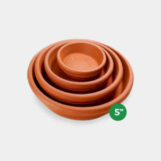 Terra Cotta Saucer - 5'' Saucers