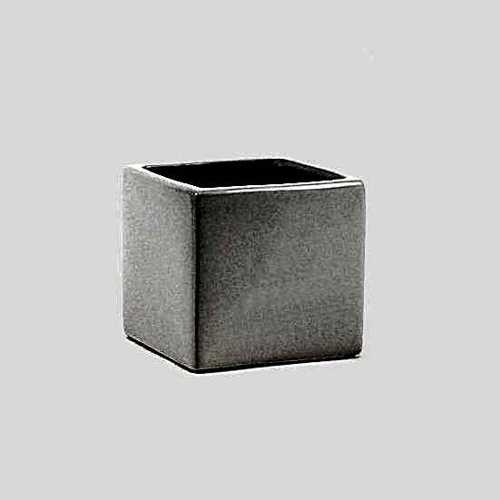 4″ White Ceramic Cube Containers/Planters