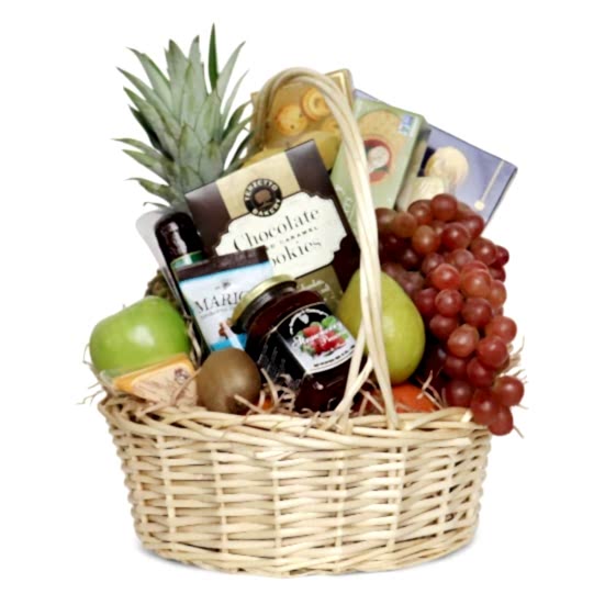 Fruit + Savory Snacks Gift Basket I'm Sorry