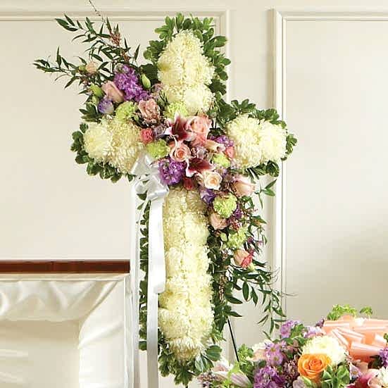 Sympathy Standing Cross Pastel Sympathy