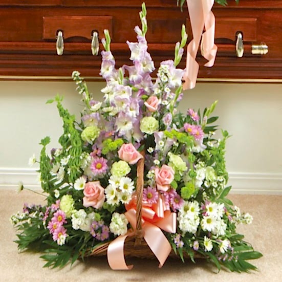 Thoughts and Prayers Fireside Basket Pastel Sympathy