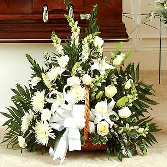 Thoughts and Prayers Fireside Basket Sympathy