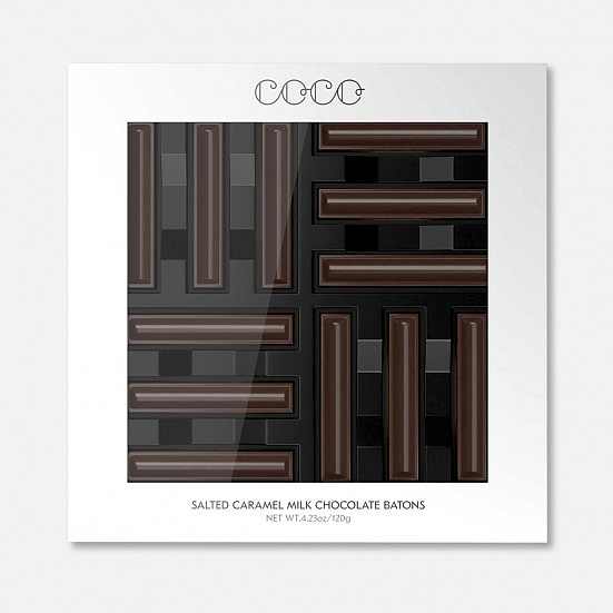COCO Salted Caramel Milk Chocolate Batons COCO Chocolatier