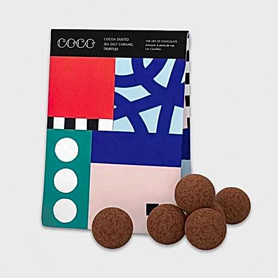COCO Cocoa Dusted Sea Salt Caramel Truffles COCO Chocolatier