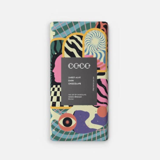 COCO Sweet Mint Dark Chocolate Bar COCO Chocolatier