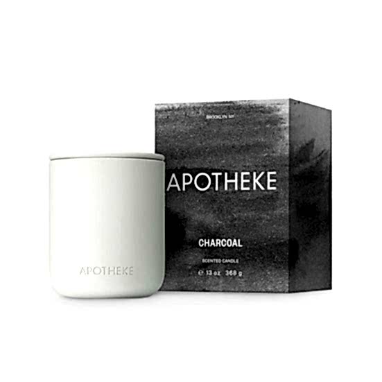 Apotheke Charcoal 2-Wick Ceramic Candle Apotheke