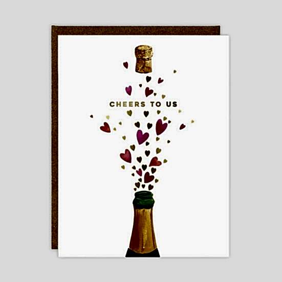 Poppin' Hearts Love Card Love & Romance