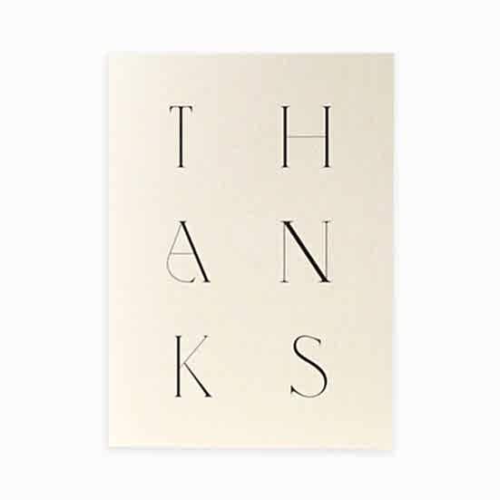 Thanks Greeting Card Katie Leamon