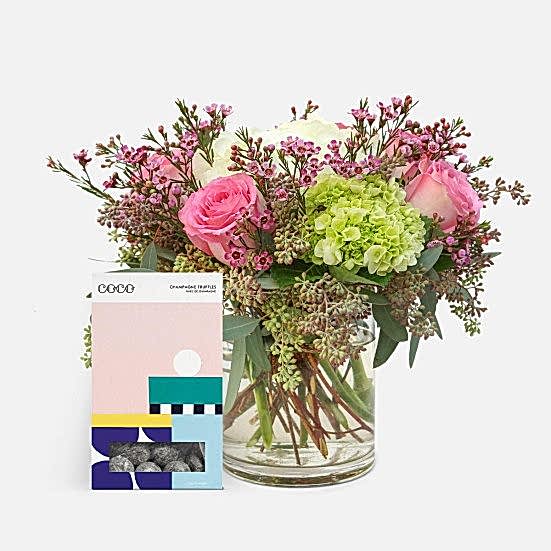 Tender Affection + COCO Champagne Truffles Hydrangeas