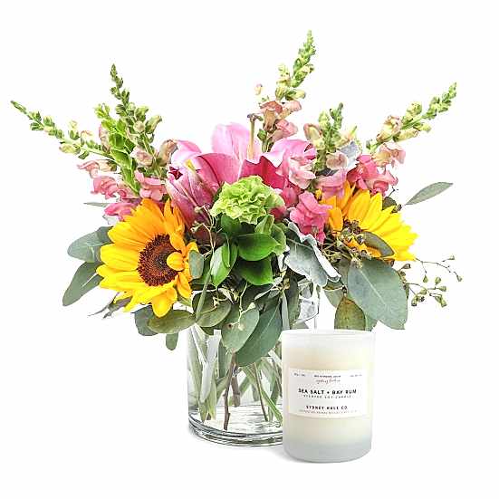 Sweet Season + Sydney Hale Candle Sunflowers