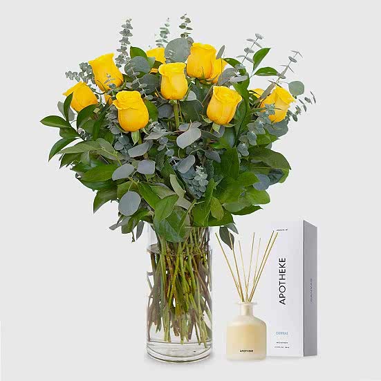 Yellow Roses + Apotheke Diffuser Housewarming