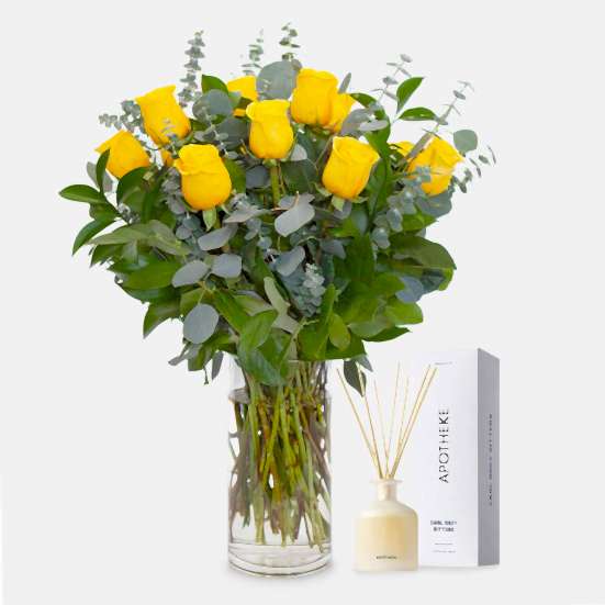 Yellow Roses + Apotheke Diffuser I'm Sorry