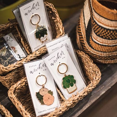 Split-Leaf Philodendron Plant Keychain