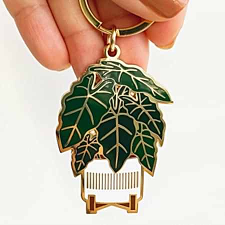 Alocasia Frydek Keychain