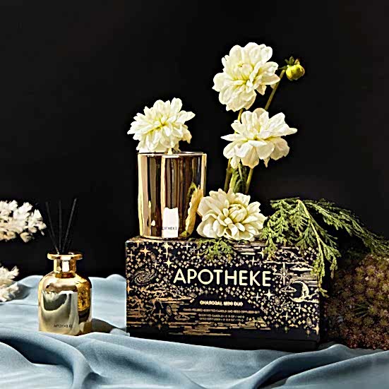 Apotheke Charcoal Mini Duo Set Diffusers + Sprays