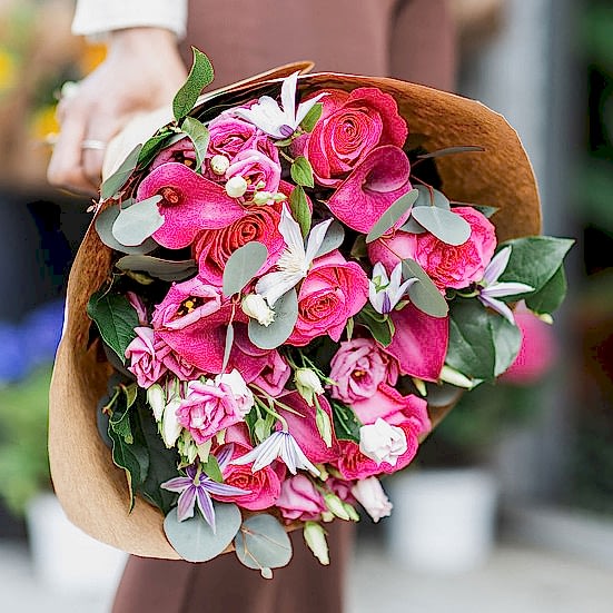 Designer's Choice Wrapped Bouquet Housewarming