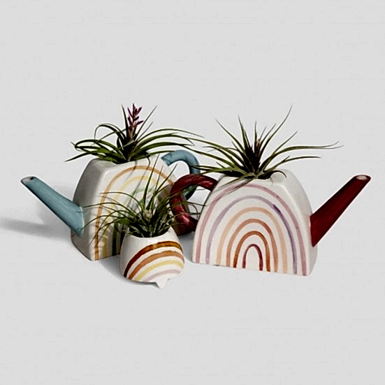 Over the Rainbow Watering Can Containers/Planters
