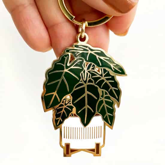 Alocasia Frydek Keychain Stationery