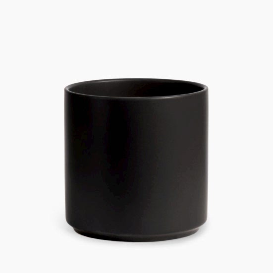 7'' Black Cylinder Pottery