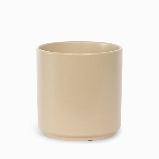 12'' Tan Cylinder Pottery