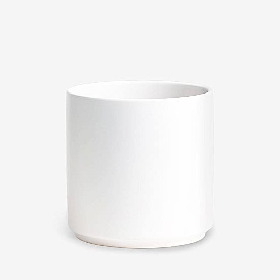 7'' White Cylinder Pottery