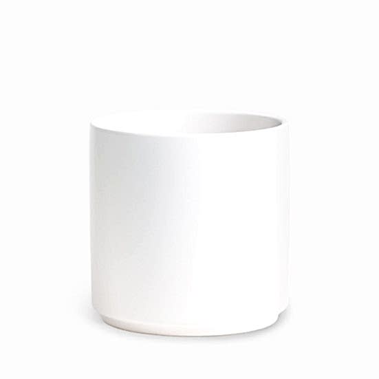 10'' White Cylinder Pottery