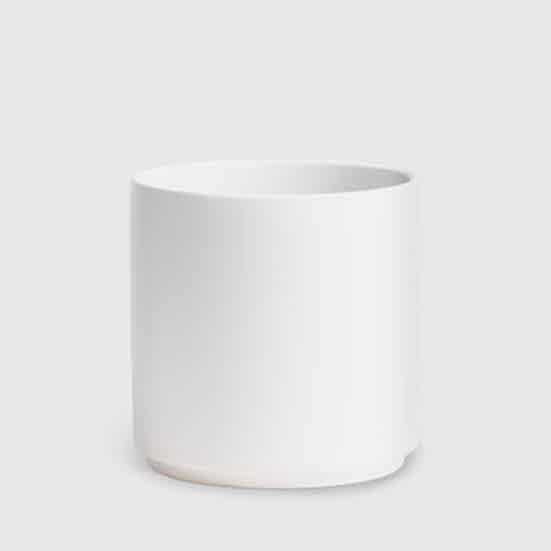 12'' White Cylinder Pottery